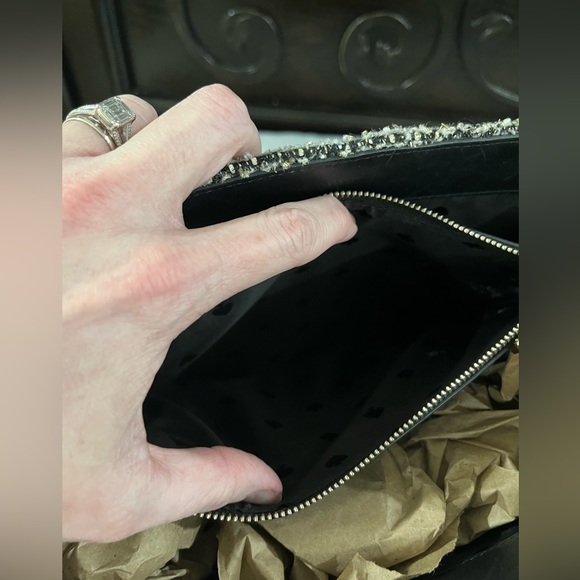 Black Tweed Kate Jordyn Chain bag - Picture 8 of 9